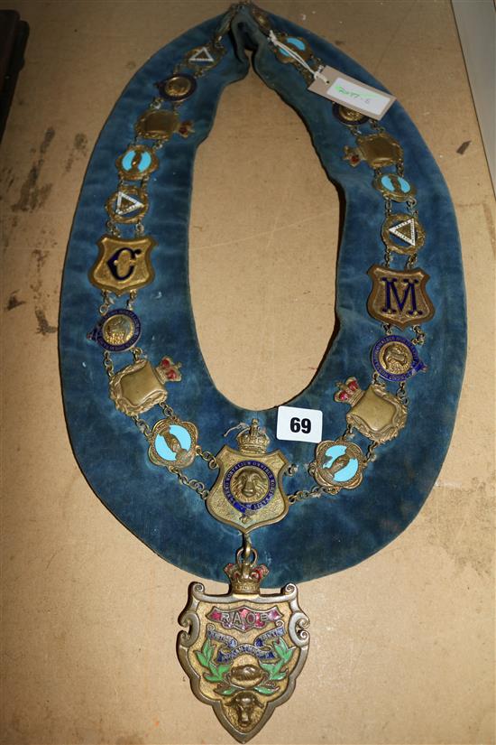 An Order of the Buffalo masonic chains of office